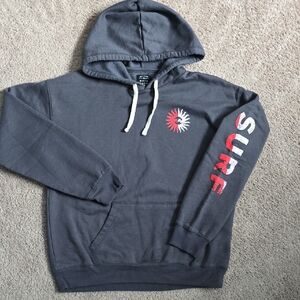 Billabong Charcoal Surf You Are Here Hoodie Like New Women's Sz Large